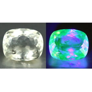 3.94 CTS" ANTIQUE 100 % NATURAL UNTREATED MEXICAN UV COLOR CHANGE HYALITE OPAL "