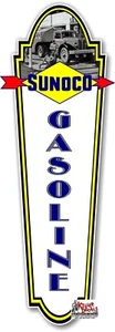 (SUNOC-29) 24" x 10" SUNOCO GASOLINE PUMP DECAL GAS GASOLINE OIL STICKER - Picture 1 of 1
