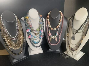 Vintage Women’s Jewelry Necklace Lot Of 21 Pcs Boho Variety AS SHOWN! LBS702 - Picture 1 of 10