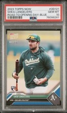 2023 TOPPS NOW #OD-121 SHEA LANGELIERS RC BLUE /49 ROAD TO OPENING DAY PSA 10!