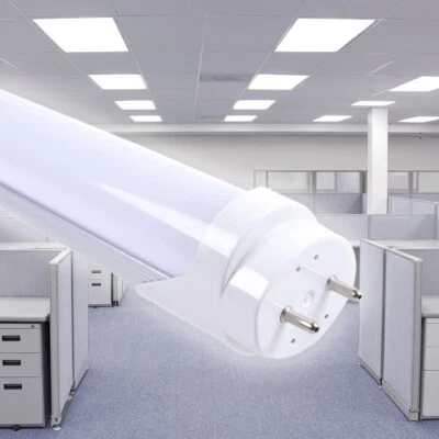 Tubo Neon  t8 Led 60cm opaco Luce Fredda con supporto 10w reglette sottopensile - Immagine 1 di 2