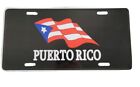 Puerto Rico Flagge Auto Nummernschild Dekoration schwarz Aluminium PR Flagge Souvenir 