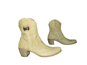 Botas Botines Nero Giardini de Piel Beis Marfil Número - Imagen 1 de 8