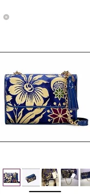 Bolso de hombro de terciopelo floral Tory Burch MWT Foto 1 de 4