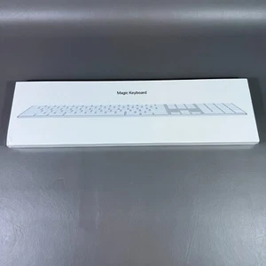 Apple Magic Keyboard w/ Numeric Keypad 10 Key Silver & White Model: A1843 NEW - Picture 1 of 8