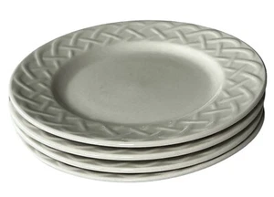 Set of 4 Oneida Picnic Bread Plates Basket Weave in Excellent Used Condition 6” - Picture 1 of 3