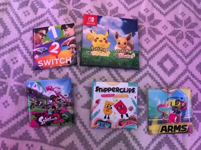 Nintendo Pin Badge PAX West 2017 2018 Official Rare Trading Pin Set 5 pins SET - Image 1 of 2