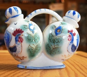 NASCO Cruet Set Öl und Essig handbemalt   - Bild 1 von 5