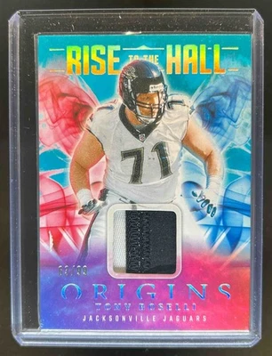 2025 Origins Tony Boselli Rise to the Hall Patch Turquoise #63/99 Jaguars - Image 1 of 2