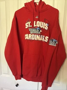 Sudadera con Capucha Clásica Otoño Serie Mundial 2013 Cardenales de San Luis Por Majestic Talla L - Imagen 1 de 5