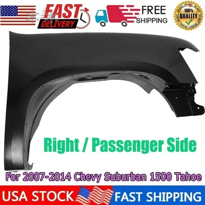For 2007-2014 Chevy Suburban 1500 Tahoe Front Right Fender 22977476 GM1241333 Foto 1 de 4