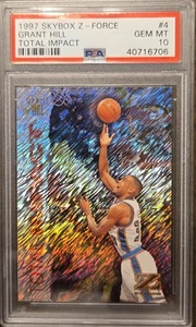 1997 SKYBOX Z-FORCE TOTAL IMPACT GRANT HILL #4 PSA 10 - Picture 1 of 1