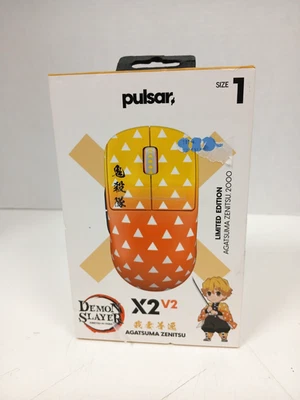 Pulsar X2 V2 Demon Slayer Agatsuma Zenitsu Wireless Mouse,  Size 1 (Mini) *PART* - Image 1 of 4