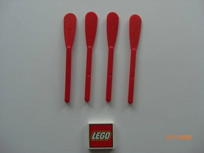 LEGO Zubehör Piraten Paddel Ruder 4 STK 2542 rot ,red  orginal  Lego - Bild 1 von 3