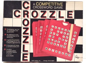 VTG CROZZLE Competitive Crossword Game Cadaco  1981 NEW SEALED Fun with words   - Picture 1 of 5