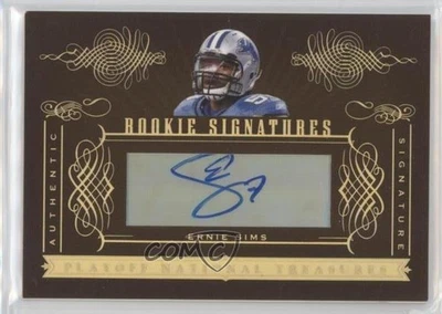 2006 Playoff National Treasures Signatures Gold /52 Ernie Sims Rookie Auto RC - Image 1 of 2