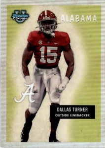 2023 Bowman University Chrome #55BF-30 Dallas Turner Alabama Crimson Tide - Picture 1 of 2