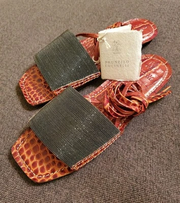 Sandalias de cuero Brunello Cucinelli 37 Foto 1 de 4