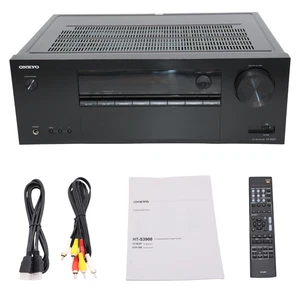 Onkyo HT-R397 5.1ch 4K/60 HDR Bluetooth AV Receiver w/ Remote – Tested Bundle - Picture 1 of 14