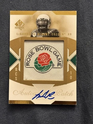 2010 SP Authentic #BCS-LB LeGarrette Blount Championship Patch Autographs - Image 1 of 2