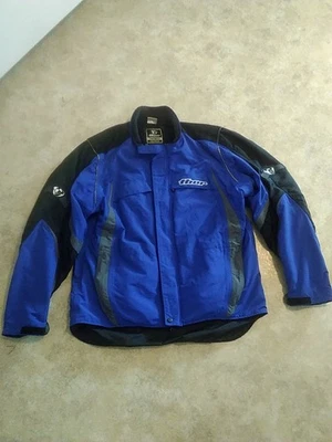 Thor Ride 2 Jacket Men's XXL Black & Blue Vintage Full Zip Y2K Motocross Lining - Image 1 of 4