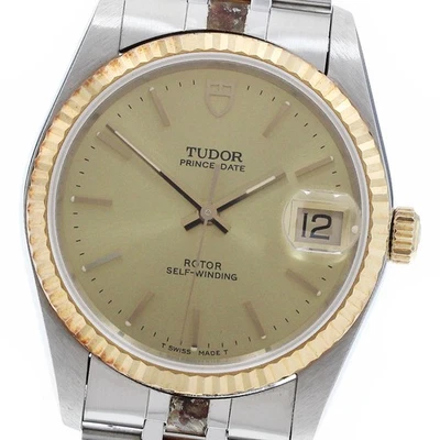 Reloj Automático Hombre TUDOR Prince Fecha 74033 Dorado SS/GP Cinturón Incluido Foto 1 de 4