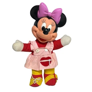 Disney Minnie Mouse Learn to Dress Doll Rubber Face Vintage 80s - Picture 1 of 10