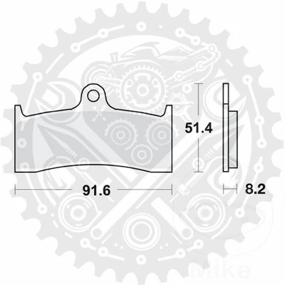 New TRW Brake Pads Sintered Front SV MCB660SV Fits MV Agusta F4 750 1999-2005 — 第 1/4 张图片