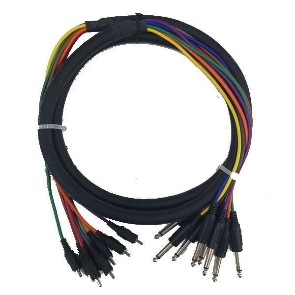 Cable Up CU/SU302 6' 1/4" TS Male to RCA Male Audio Snake (8-Channel) - Image 1 of 1