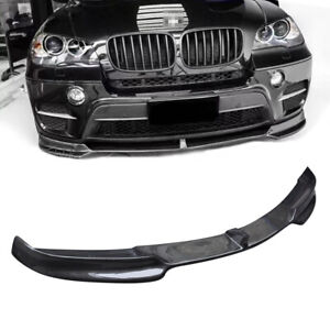 For 2011-2013 BMW X5 E70 FD Style Carbon Fiber Front Bumper Lip Spoiler Body Kit