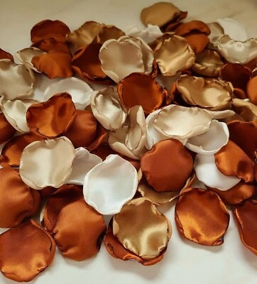 100 Pétalos de Rosa Terracota Boho Neutro Beige Flor Pétalos Otoño Boda Decoración Foto 1 de 4