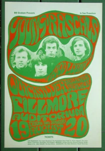 Poster BG-24 Young Rascals Quicksilver Messenger Fillmore terza stampa - Foto 1 di 1