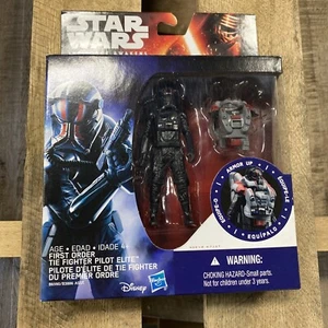 Star Wars: The Force Awakens First Order Tie Fighter Pilot Elite 3.75” Fig New - Picture 1 of 2