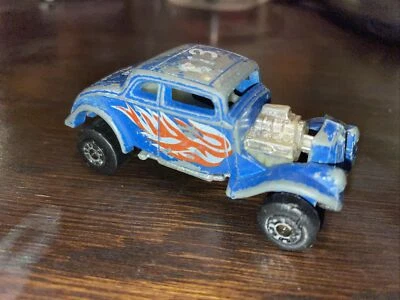 Matchbox 33 Willys Street Rod White Heat 313 Vintage 1982 Metal Toy Car - Image 1 of 4