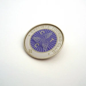 Alfiler de turismo para ciclistas ""CTC"" estilo vintage, gorra, solapa, insignia de bolsa, reproducción - Imagen 1 de 3