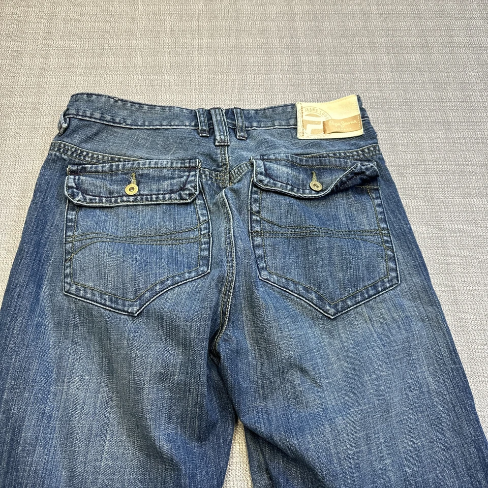 Pepe джинсовой ткани джинсы мужские 34 задний карман клапан Y2k хип-хоп Streetwear - Изображение 1 из 4