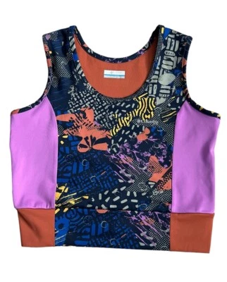 Columbia XL Mujeres Portones de Viento II Técnico Recortado Top Senderismo Gimnasio Entrenamiento Atlético Foto 1 de 4