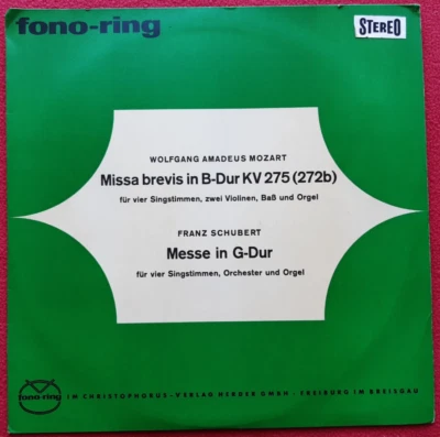 Mozart / Missa brevis in B-Dur KV 275 - Schubert / Messe in G-Dur / LP Vinyl - Bild 1 von 2