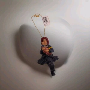 BOMBRERO BOMBERO HÉROE ÁRBOL DE NAVIDAD ADORNO RESINA 4" SEGURIDAD PÚBLICA - Imagen 1 de 2