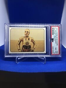 1977 Panini Star Wars C-3PO In The Desert Sticker #24 PSA 8 NM-MT Italy Pop: 2