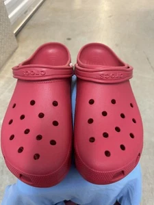 Crocs Classic Roomy Fit Clogs Red Men's Size 17 Sandals NEW - Picture 1 of 5
