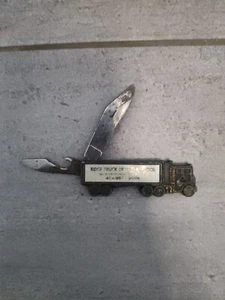 VTG Colonial Pocket Knife Semi Tractor Trailer Promo KEEP ON TRUCKIN' Trucking - Picture 1 of 2