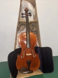 4/4 handmade violin bird-eye style unique grain spirit varnish warm sound AUBERT - Picture 1 of 16