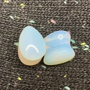 7/16in 11mm opalite double flare (DF) teardrop plugs - Picture 1 of 2