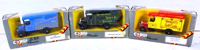 Lot Of 3 Corgi Classics Work Trucks 1/43 Scale Thornycroft And Renault C859 - Image 1 of 4