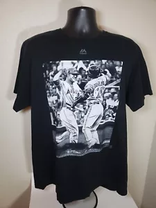 Majestic Los Angeles Angels Mike Trout Baseball T-shirt nera taglia XL - Foto 1 di 4