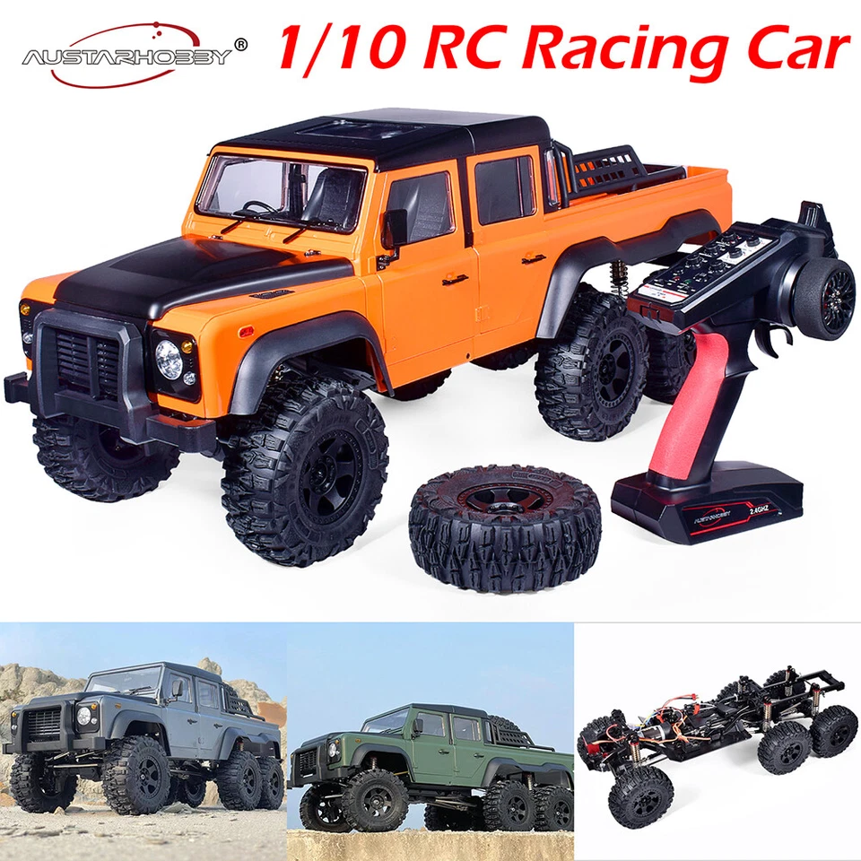Austar Ax-x6 1/10 Rc Car Rock Crawler 6x6 30km/h 2.4ghz 6wd Remote Control Truck - Bild 1 von 4