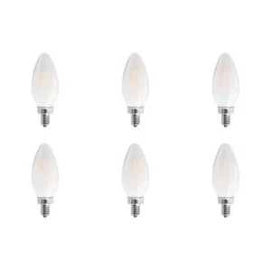 SATCO 8W C11 LED - Frosted - Candelabra - 2700K - 6PK - Picture 1 of 3