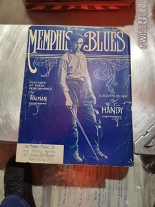 1912 Rag Sheets Music  THE MEMPHIS BLUES by W.C. Handy - Picture 1 of 3