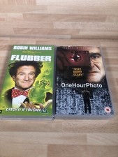 Flubber & One Hour Photo Robin Williams -VHS Video Tape Cassette  Bundle